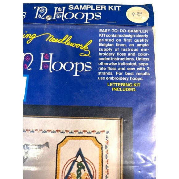 Needles N Hoops No. 195 Dentist Sampler Kit Belgian Linen - Picture 3 of 6